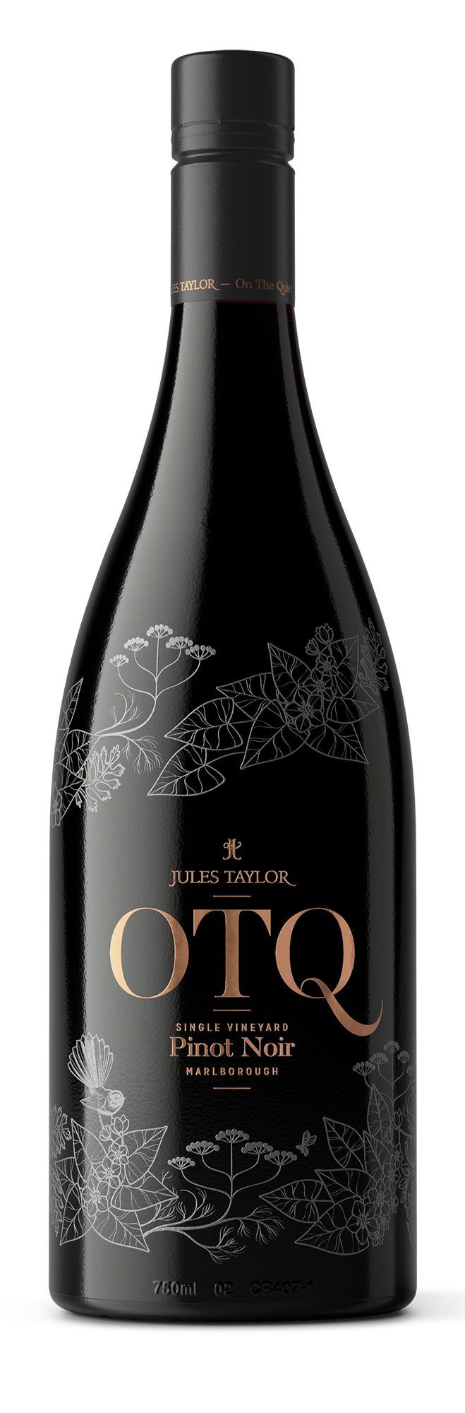 Ornate Jules Taylor On The Quiet Pinot Noir Bottle