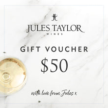 Load image into Gallery viewer, Jules Taylor Wines electronic gift voucher - Jules Taylor Wines
